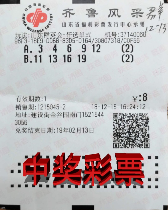 双色球2015128头奖安徽8注,安徽彩民喜中双色球2015年第3期头奖8注，幸运的火花照亮了冬日